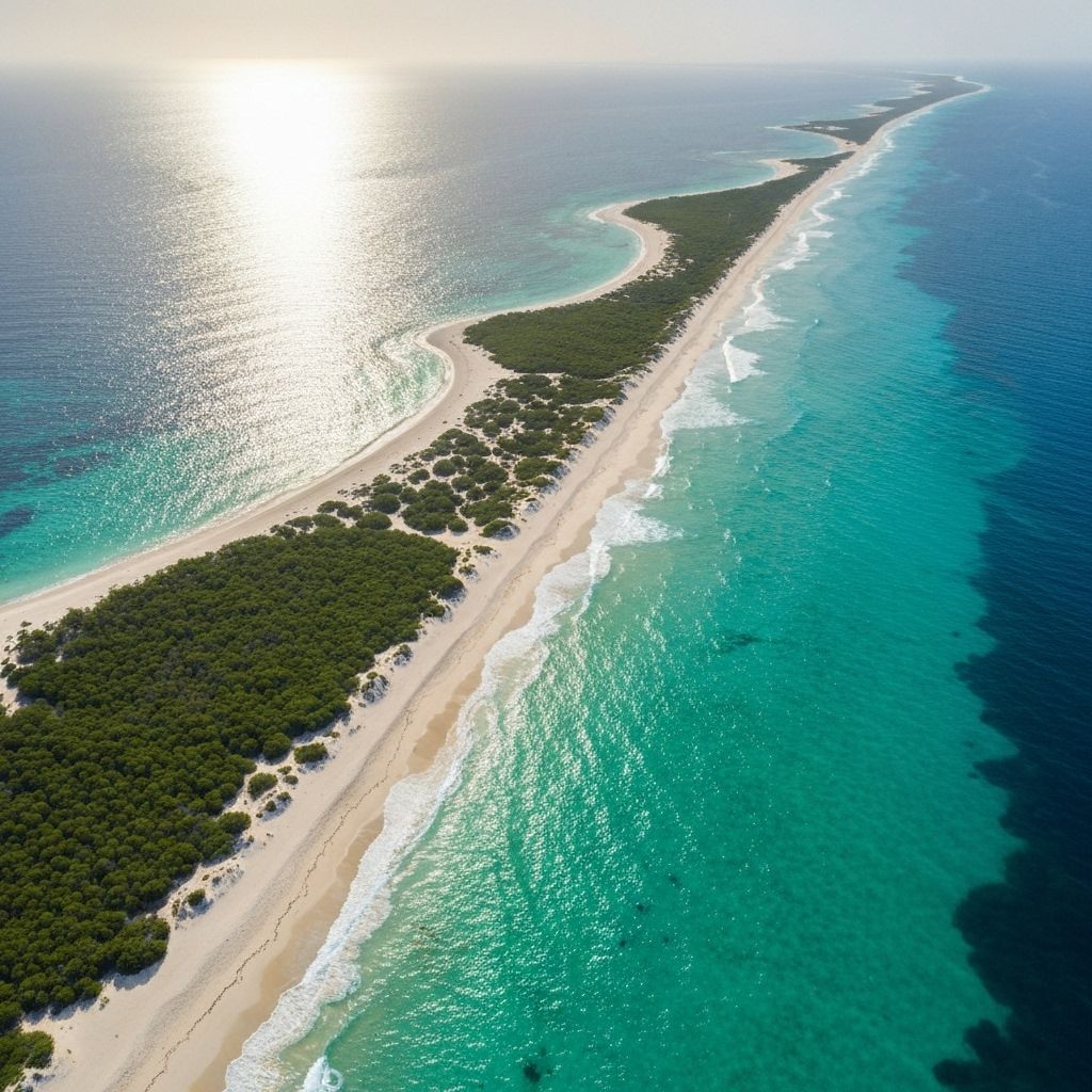 الساحل الصومالي الخلاب على المحيط الهندي