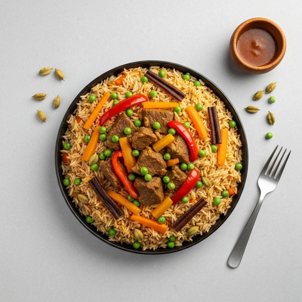 طبق الأرز الصومالي بالتوابل
